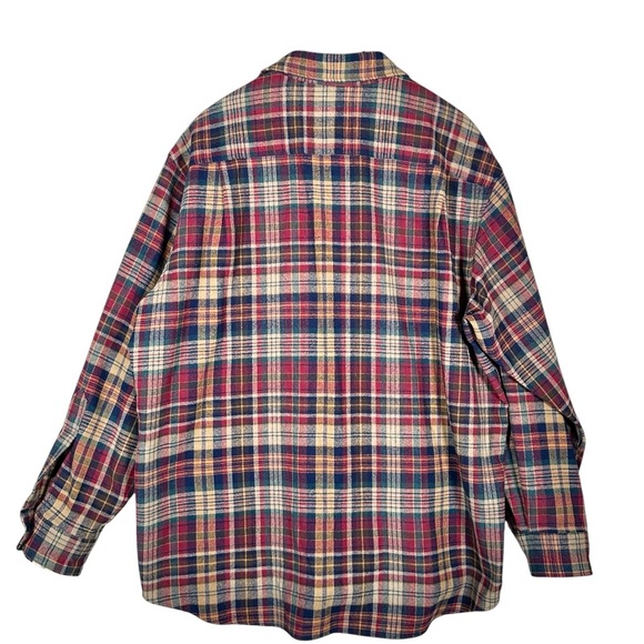 PENDLETON Vintage Plaid Virgin Wool Flannel - Picture 3 of 9